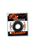 Preview: Oxballs PLUSHY Penisring Black Mica – Produktverpackung