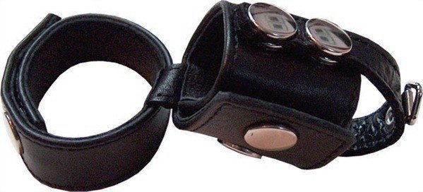 Black cockstrap with testicle holder Black cockstrap with testicle holder