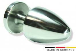 Buttplug made of stainless steel Ø 50 mm optional with writing Buttplug made of stainless steel Ø 50 mm optional with writing