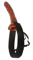 Preview: 10&quot;&quot; Chocolate Dream Hollow Strap-on