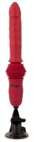 Preview: The Banger Double Thrusting Stoßvibrator – Vorderansicht mit Saugfuß