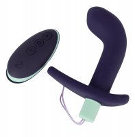 Preview: Vibro anal plug with curved tip