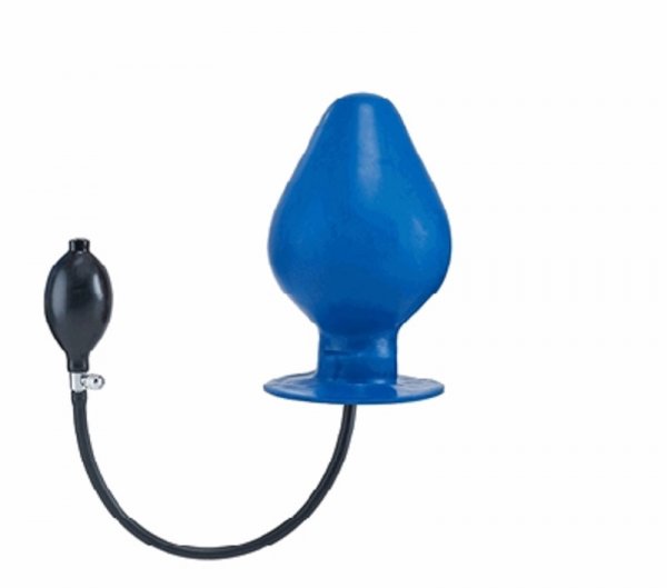 Inflatable Vortex Butt Plug blue XL
