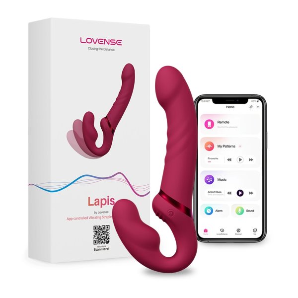 Strapless vibrator for couples - controllable via app!