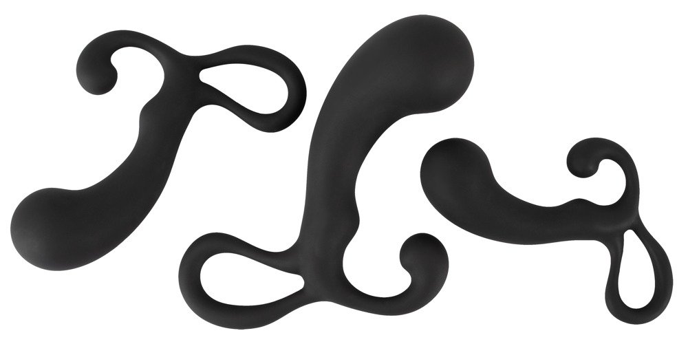 Prostate plug set with 3 Anal plugs