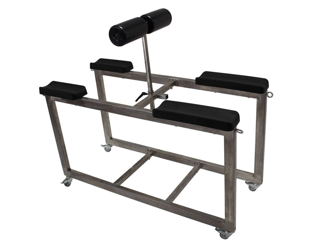 Beginners spanking bench made of stainless steel Beginners spanking bench made of stainless steel