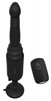 Preview: Analvibrator Ass Thruster schwarz mit Saugfuß und Fernbedienung