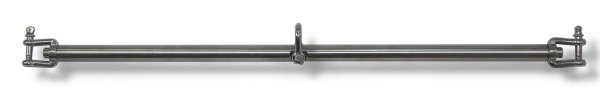 Stainless steel spreader bar with three shackles