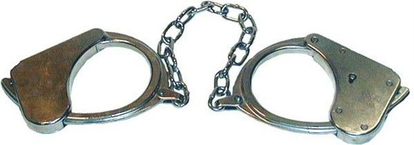 Legcuffs made of solid heavy metal