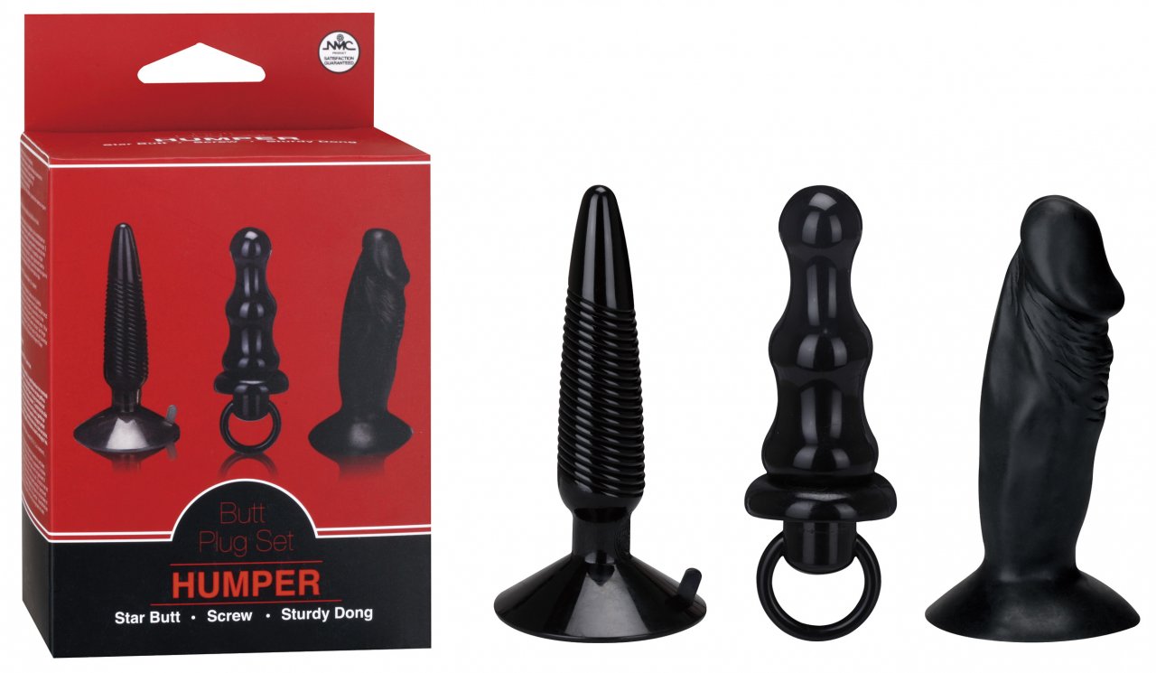 Anal plug fun with the Humper Kit Set Anal plug fun with the Humper Kit Set