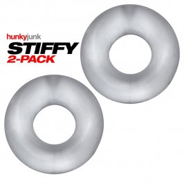 Oxballs STIFFY 2-pack Bulge Cockrings - Clear Ice Oxballs STIFFY 2-pack Bulge Cockrings - Clear Ice