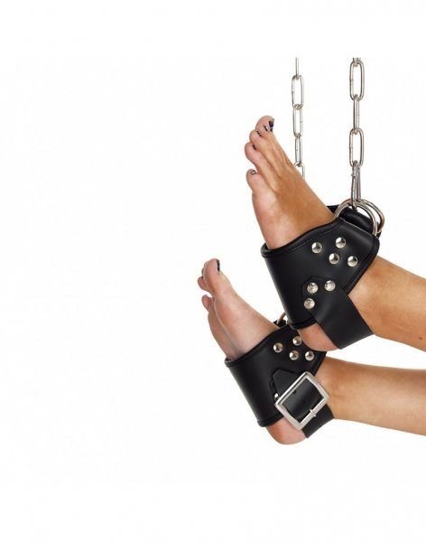Hanging ankle cuffs for intense experiences