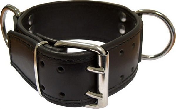 Wide slaves neck chain with D rings Wide slaves neck chain with D rings