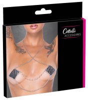 Preview: Silver nipple jewelry with necklace