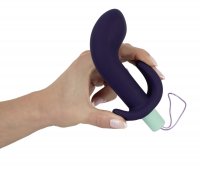 Preview: Vibro anal plug with curved tip