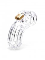 Preview: CB-X The Curve Chastity cage - Transparent