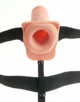 Preview: 7&quot;&quot; Hollow Rechargeable Strap-on with Balls