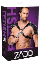 Preview: Leder-Brustharness – Verpackungsansicht