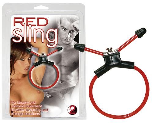 Red Sling Penis Ring Red Sling Penis Ring