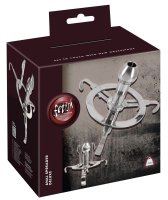 Preview: Hochglanzpolierter Anal Spreader aus Edelstahl, verstellbar von 4 bis 8,3 cm