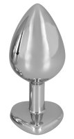 Preview: Aluminium Butt Plug with a Decorative Gem