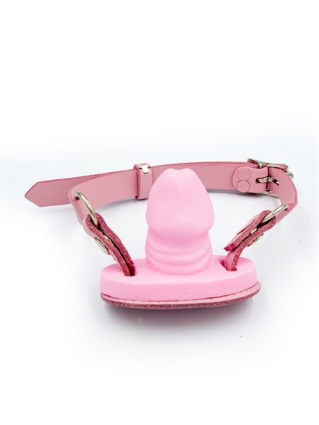 Mister B Leather Penis Gag Pink