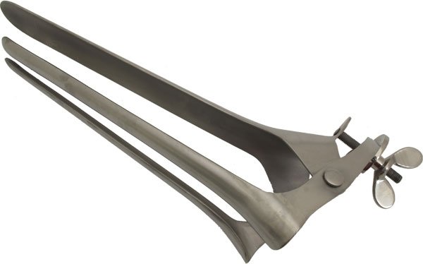 Gigantic steel speculum Gigantic steel speculum