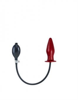 Inflatable Solid Butt Plug - Red M Inflatable Solid Butt Plug - Red M