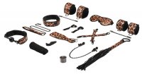 Leopard Wild Passion - Leopard Print Bondage Set with Flogger