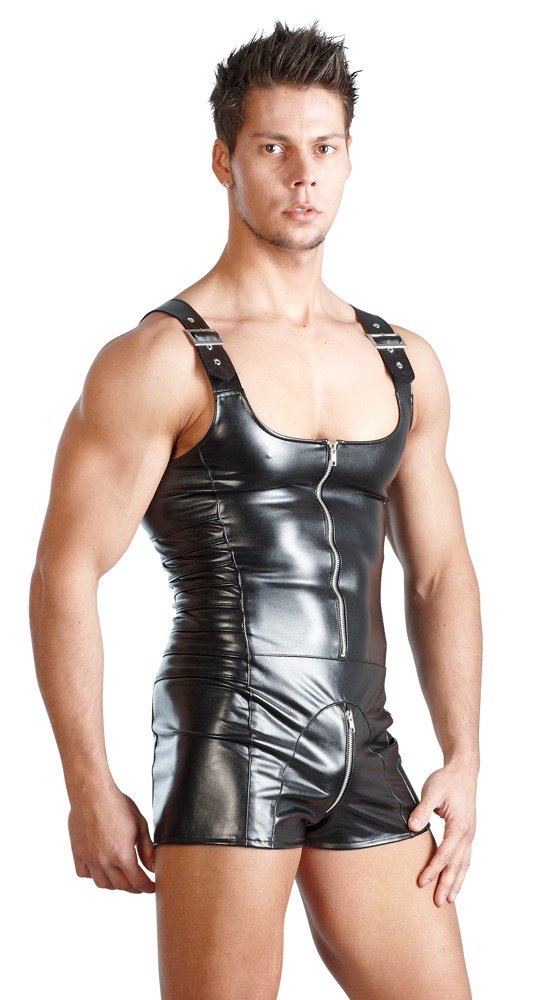Men´s Imitation Leather Playsuit