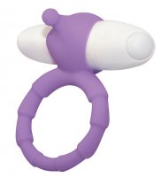 Preview: Silicone penis ring with soft clitoral stimulator