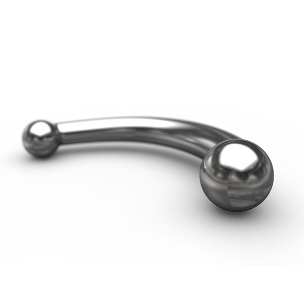 Steel Curved Dildo