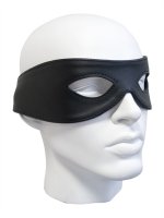 Preview: Soft leather eye mask with buckle closure