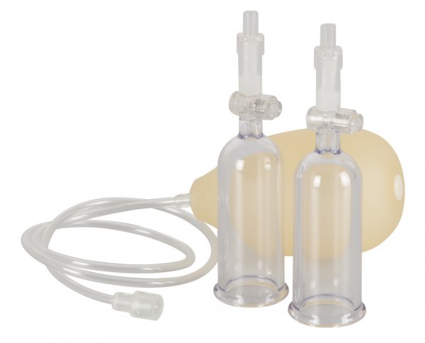 Clitoris pump with two suction cups