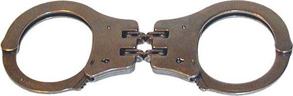 handcuffs with double lock made of stainless metal handcuffs with double lock made of stainless metal
