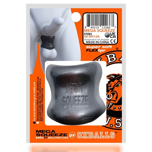 Oxballs MEGA SQUEEZE Ballstretcher Silver