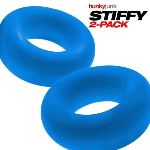 Oxballs STIFFY 2-pack Bulge Cockrings - Teal Ice