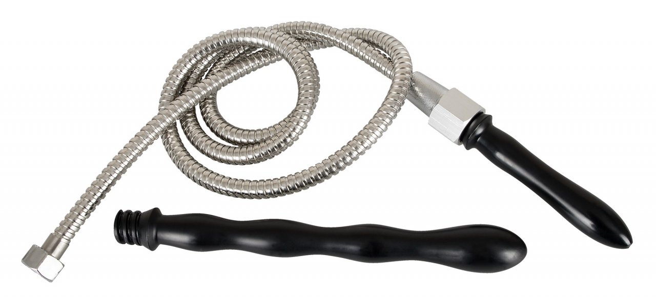 Intimate shower with shower hose and two attachments