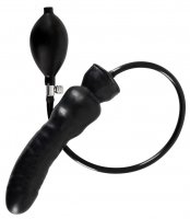 Preview: Black latex inflatable dildo