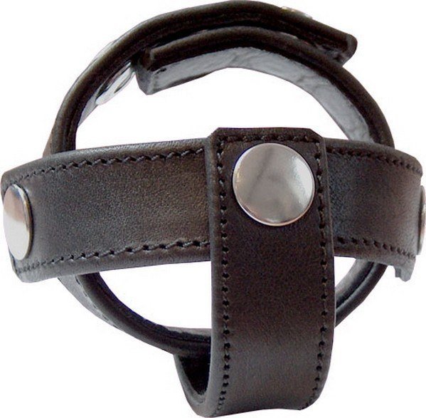 Cockstrap with testicular holders and small torture needles inside