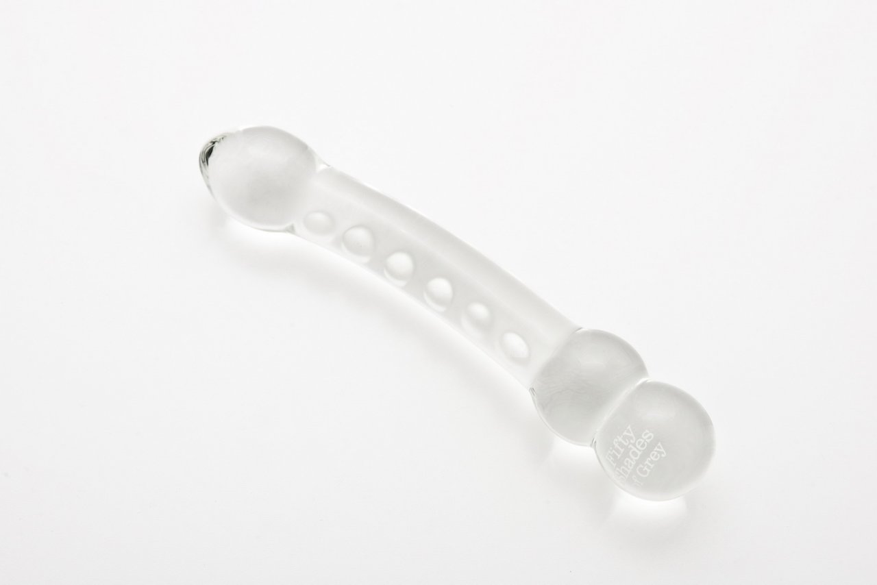 Extravagant noble glass dildo "Fifty Shades of Grey"