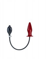 Inflatable Solid Butt Plug - Red M Inflatable Solid Butt Plug - Red M
