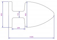 Preview: Glänzender Buttplug aus poliertem Edelstahl