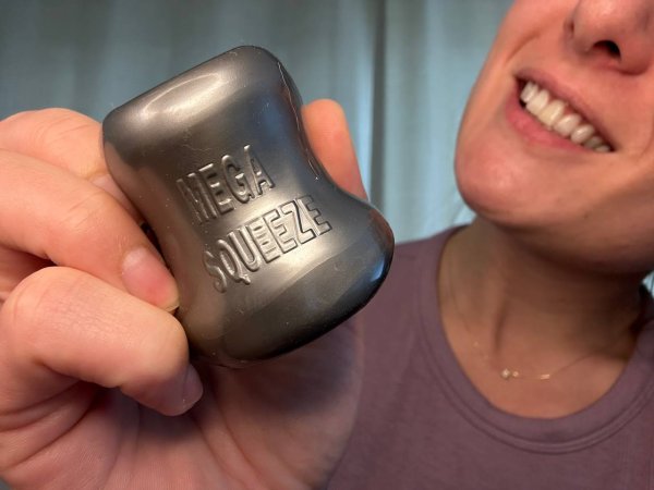 Oxballs MEGA SQUEEZE Ballstretcher Silver