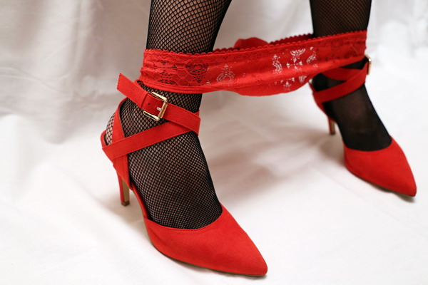Consensual ideas involving shoes Shoes presented in an agreed adult fetish scene