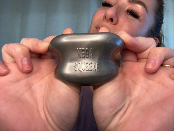 Oxballs MEGA SQUEEZE Ballstretcher Silver