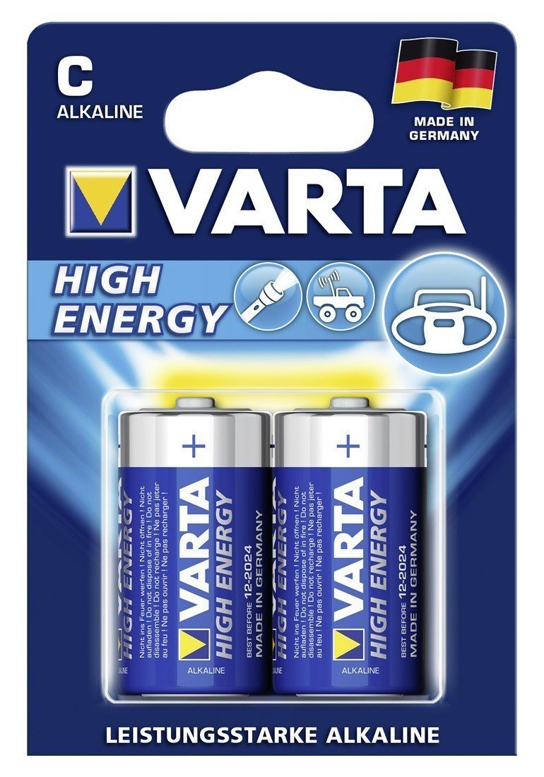 2 Varta C Batteries 2 Varta C Batteries