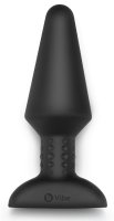 Preview: Analvibrator Rimming XL schwarz – Vorderansicht mit breiter Basis