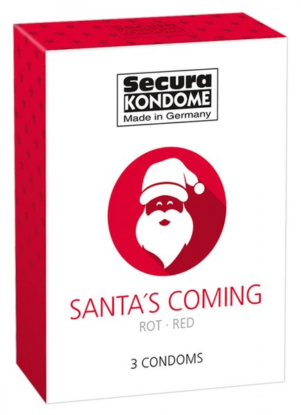 Santa's Coming pack of 3