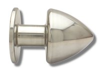 Preview: 100 mm Buttplug aus Edelstahl - nur für echte Profis